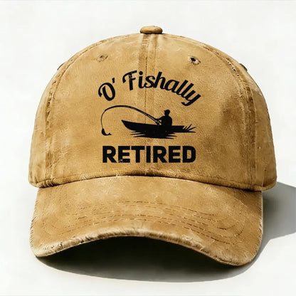 O'Fishally Retired Premium Fit Mens baseball cap