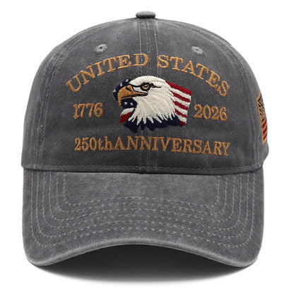 Personalized U.S. Bicentennial Commemorative Cap, Patriotic Embroidered Cap