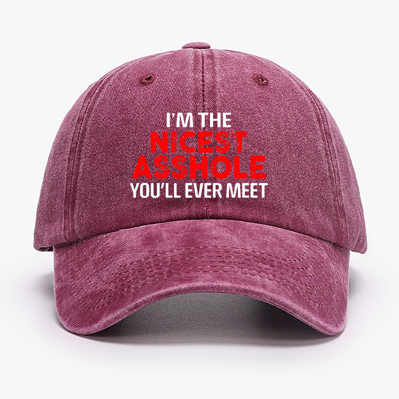 I'm The Nicest Asshole You Will Ever Meet Hat