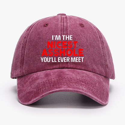 I'm The Nicest Asshole You Will Ever Meet Hat