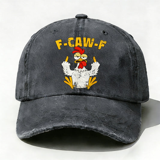 F-CAW-F Rooster Funny Baseball Hat