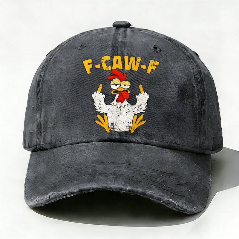 F-CAW-F Rooster Funny Baseball Hat