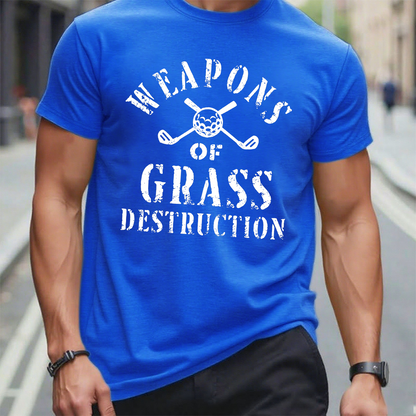 Weapons of Grass Destruction Shirt, Funny Golf T shirt, Golf Sayings Tee, Golfer Shirt, Golf Shirt for Men, Golf Lover Gifts, Golfing T-Shirt