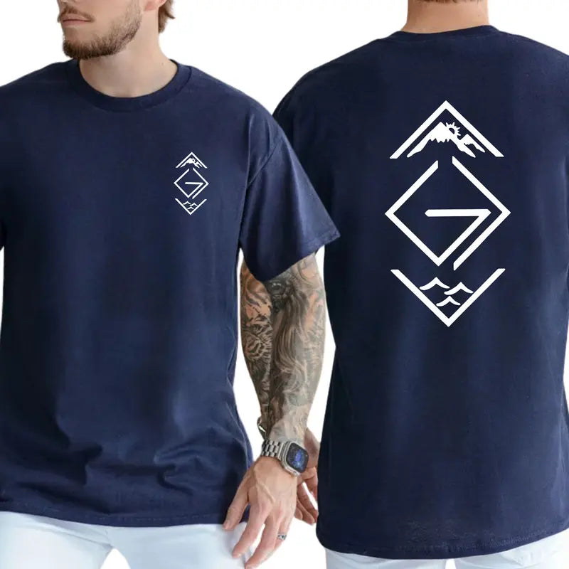 God Is Greater Than the Highs And Lows Christian 2-Sides Graphics T-Shirt, Christian Graphics Shirt, Cross Tee, Men's Gifts, Casual Menswear, For Men