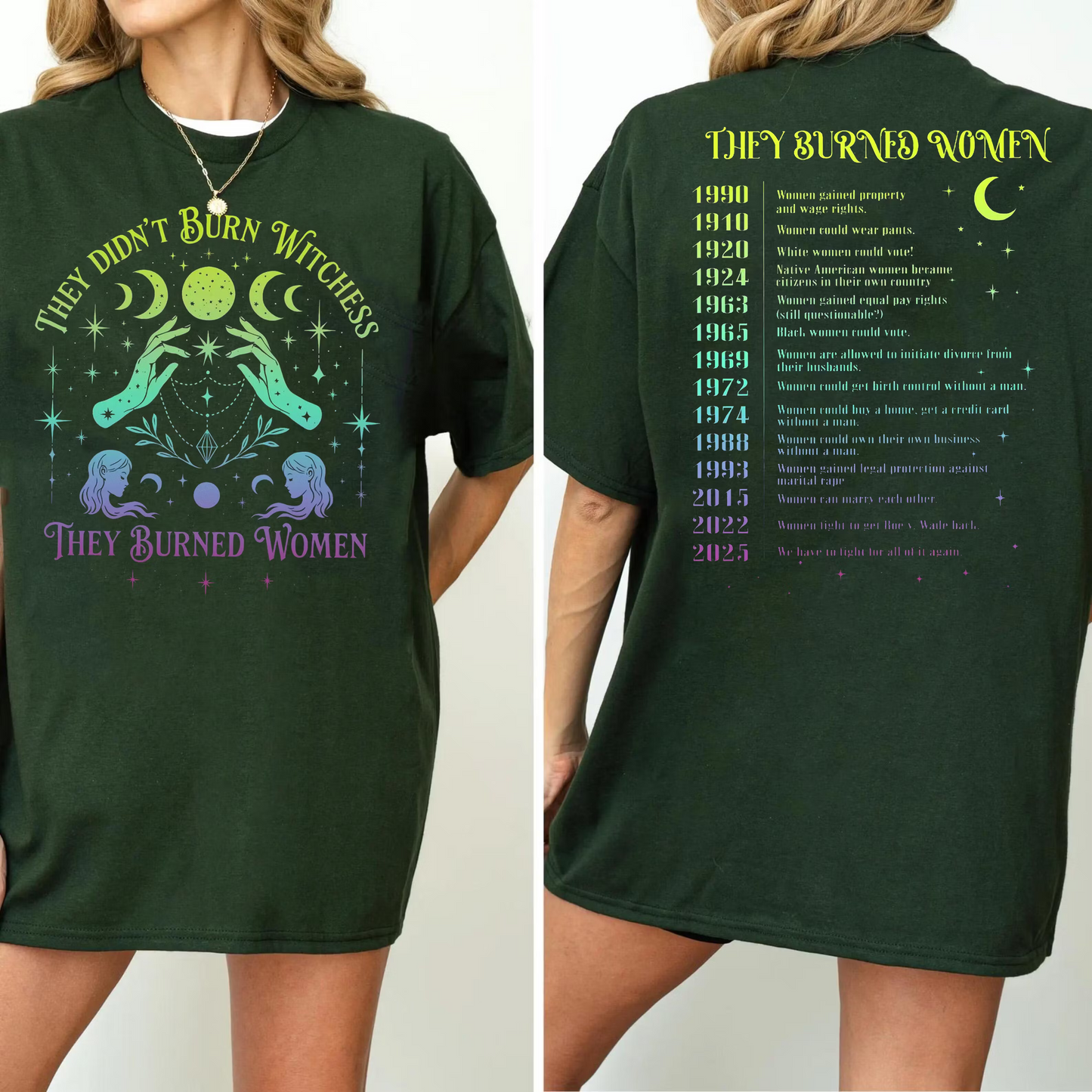 They Didn't Burn Witches They Burned Women Unisex T-shirt/Crewneck/Hoodie