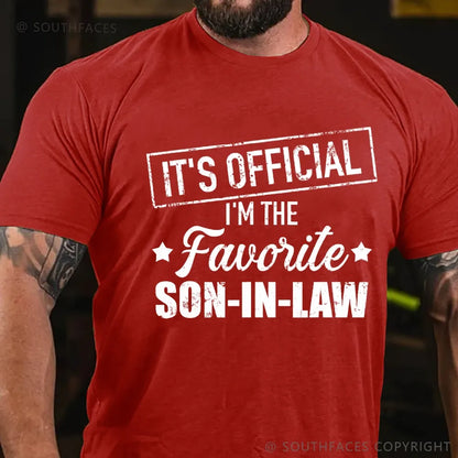 It's Official I'm The Favorite Son In Law T-Shirt