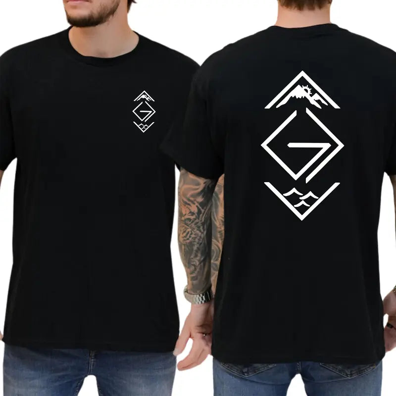 God Is Greater Than the Highs And Lows Christian 2-Sides Graphics T-Shirt, Christian Graphics Shirt, Cross Tee, Men's Gifts, Casual Menswear, For Men