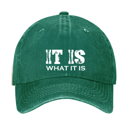 IT IS What It Is Print Hat