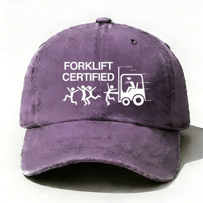 Forklift Certified Funny baseball cap