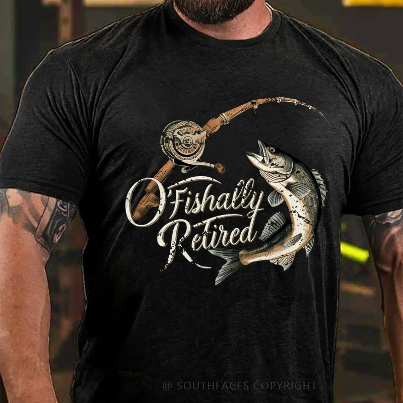 O'Fishally Retired Premium Fit Mens T-Shirt