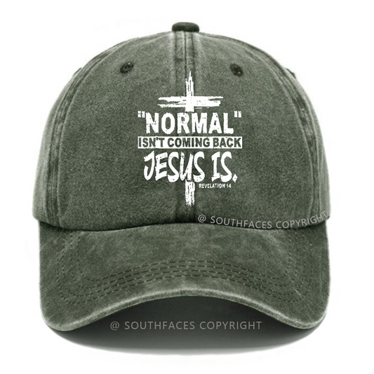Normal Isn't Coming Back Jesus Is Revelation 14 Christian Hat