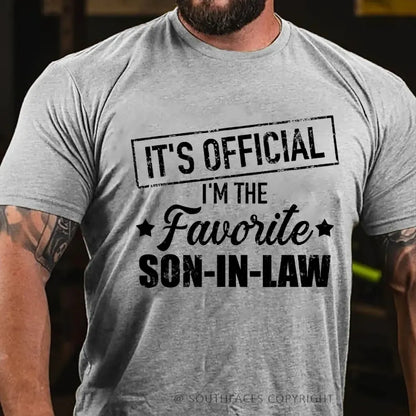 It's Official I'm The Favorite Son In Law T-Shirt