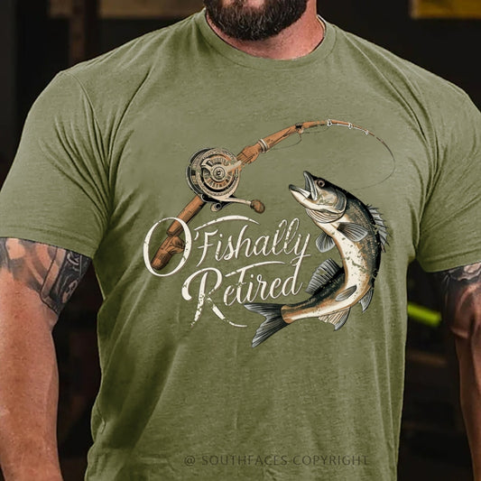 O'Fishally Retired Premium Fit Mens T-Shirt
