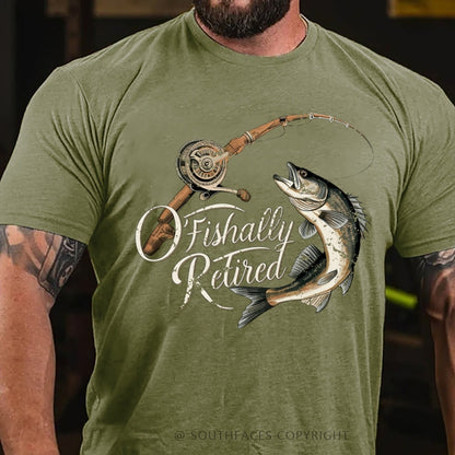 O'Fishally Retired Premium Fit Mens T-Shirt