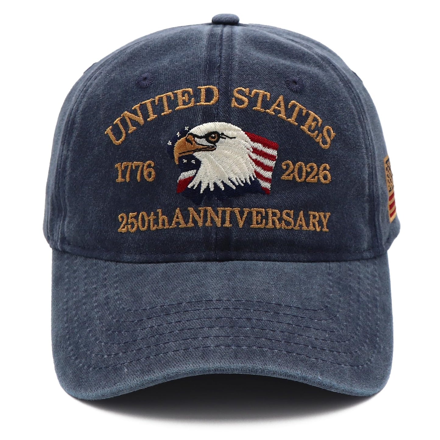 Personalized U.S. Bicentennial Commemorative Cap, Patriotic Embroidered Cap