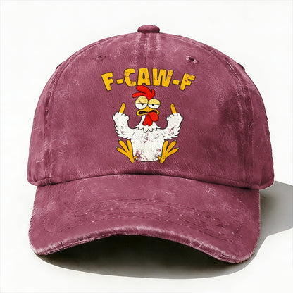 F-CAW-F Rooster Funny Baseball Hat