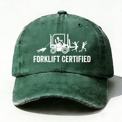 Funny Forklift Certified Baseball Cap