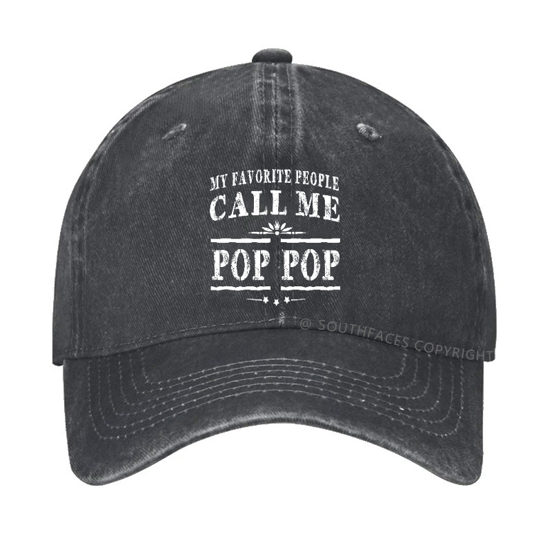 Pop Pop Gifts Grandpa Fathers Day Hat