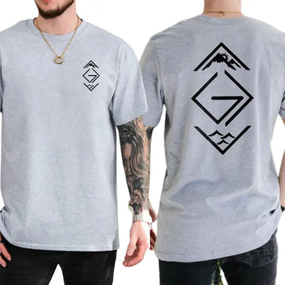 God Is Greater Than the Highs And Lows Christian 2-Sides Graphics T-Shirt, Christian Graphics Shirt, Cross Tee, Men's Gifts, Casual Menswear, For Men