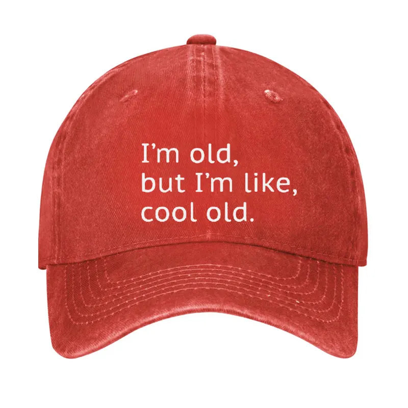I'm Old Print Hat