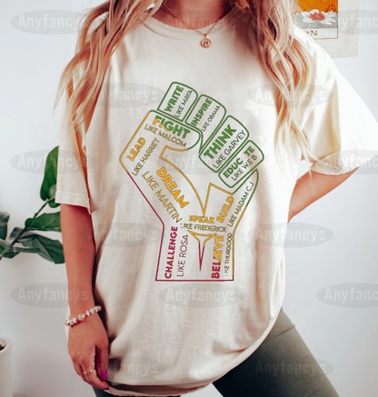 Black History Pride Fist Unisex T-shirt/Crewneck/Hoodie