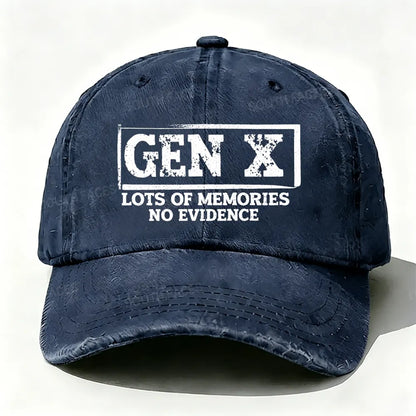 Gen X Lots Of Memories No Evidence Baseball Cap