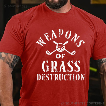 Weapons of Grass Destruction Shirt, Funny Golf T shirt, Golf Sayings Tee, Golfer Shirt, Golf Shirt for Men, Golf Lover Gifts, Golfing T-Shirt