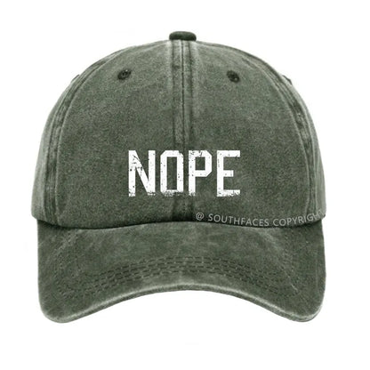 NOPE Funny Sarcastic Hat