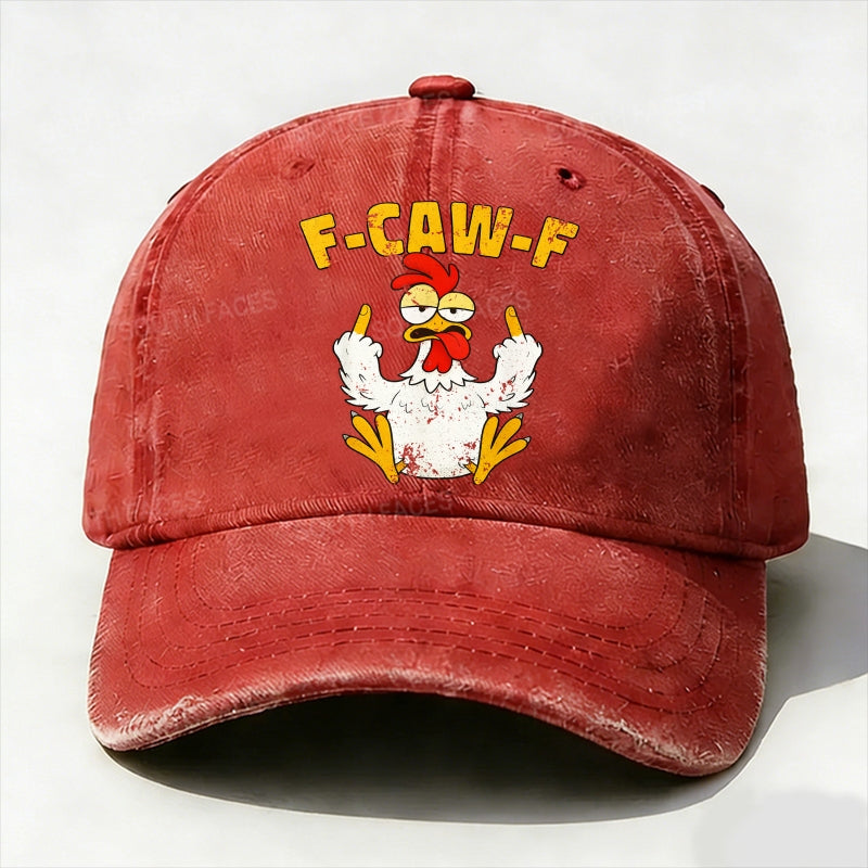 F-CAW-F Rooster Funny Baseball Hat