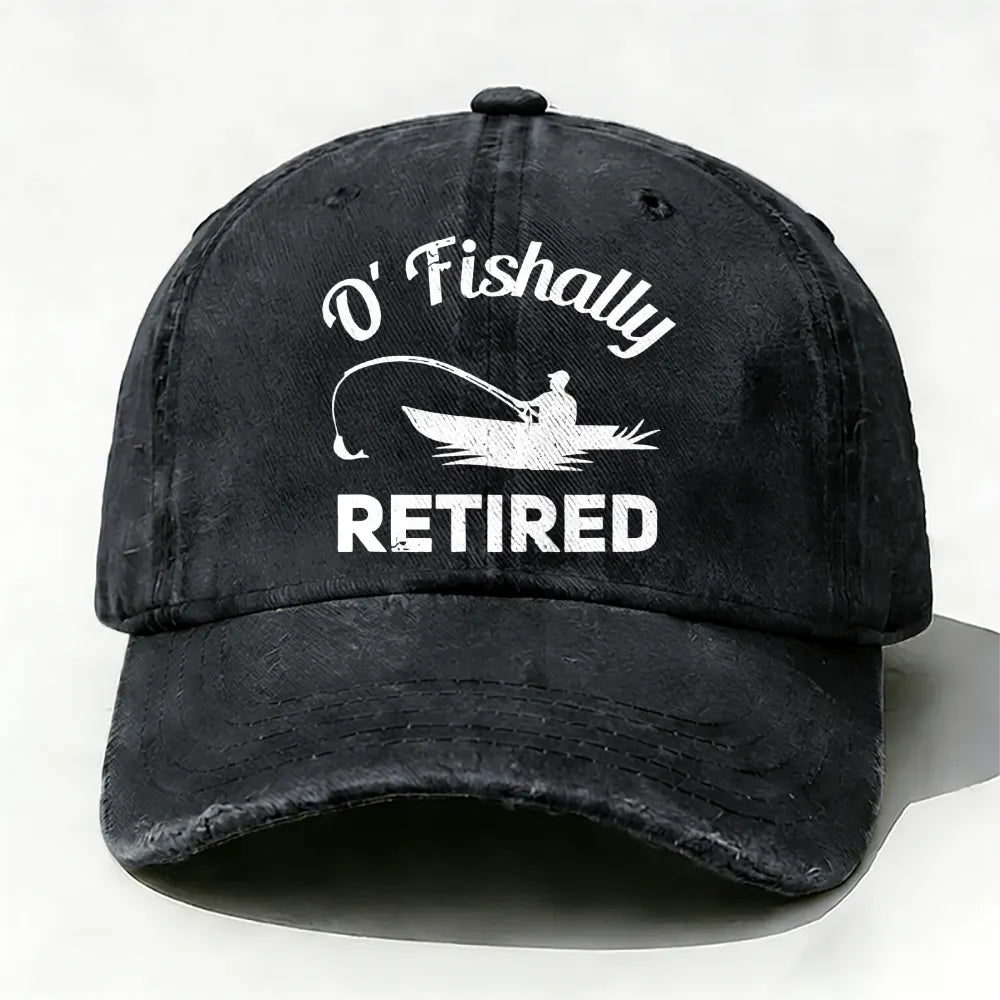 O'Fishally Retired Premium Fit Mens baseball cap