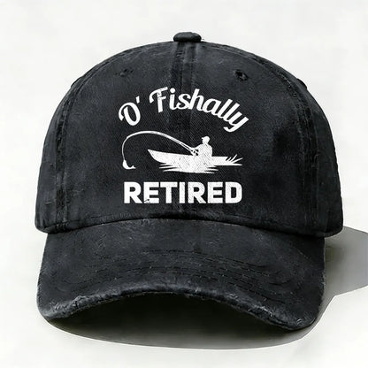 O'Fishally Retired Premium Fit Mens baseball cap