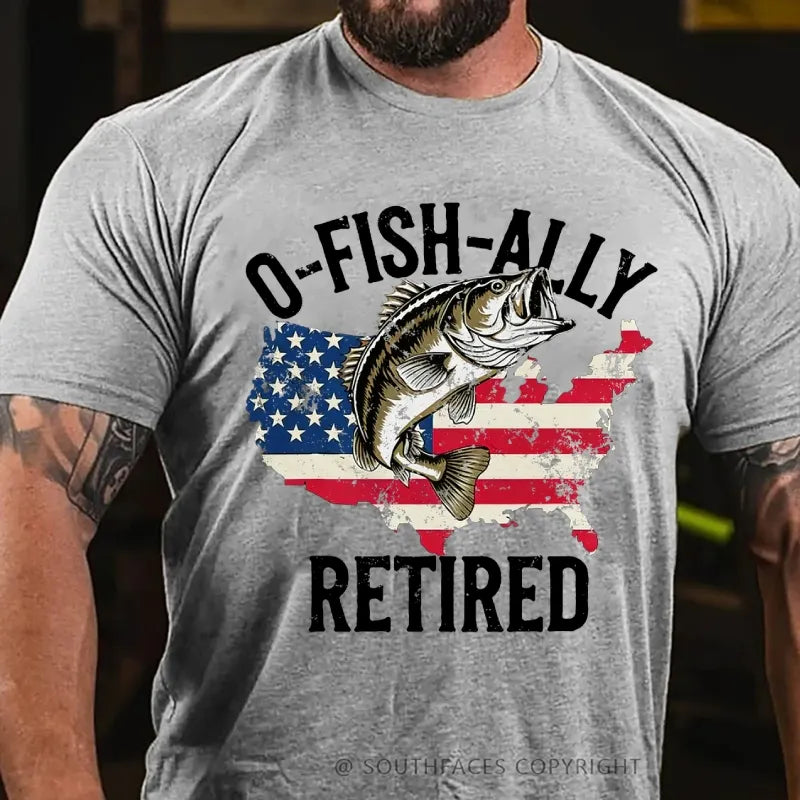 O'Fishally Retired Premium Fit Mens T-Shirt