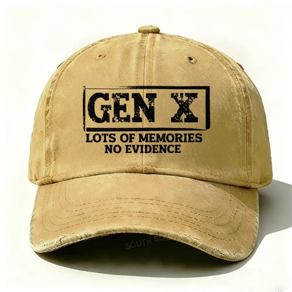 Gen X Lots Of Memories No Evidence Baseball Cap