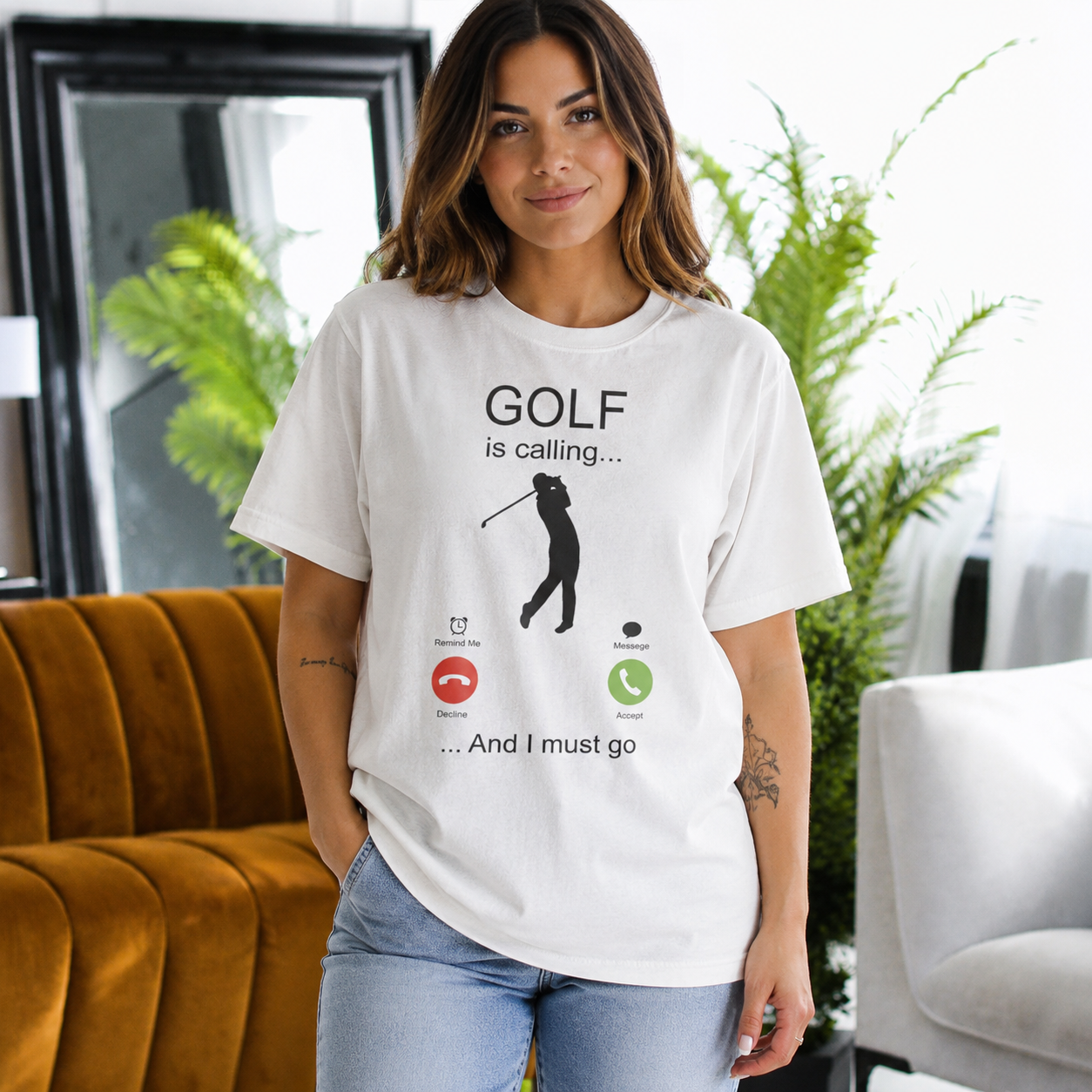 Golf is calling... and I must go Unisex T-shirt/Crewneck/Hoodie