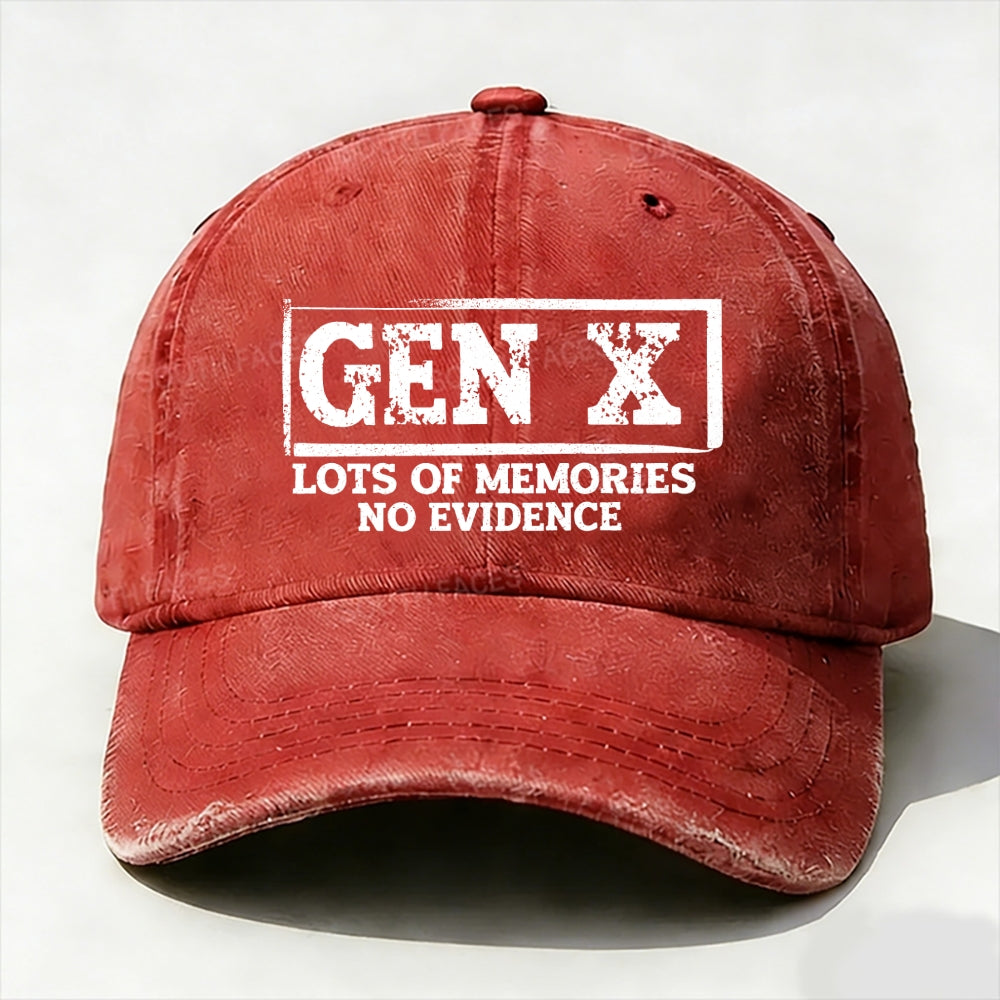 Gen X Lots Of Memories No Evidence Baseball Cap