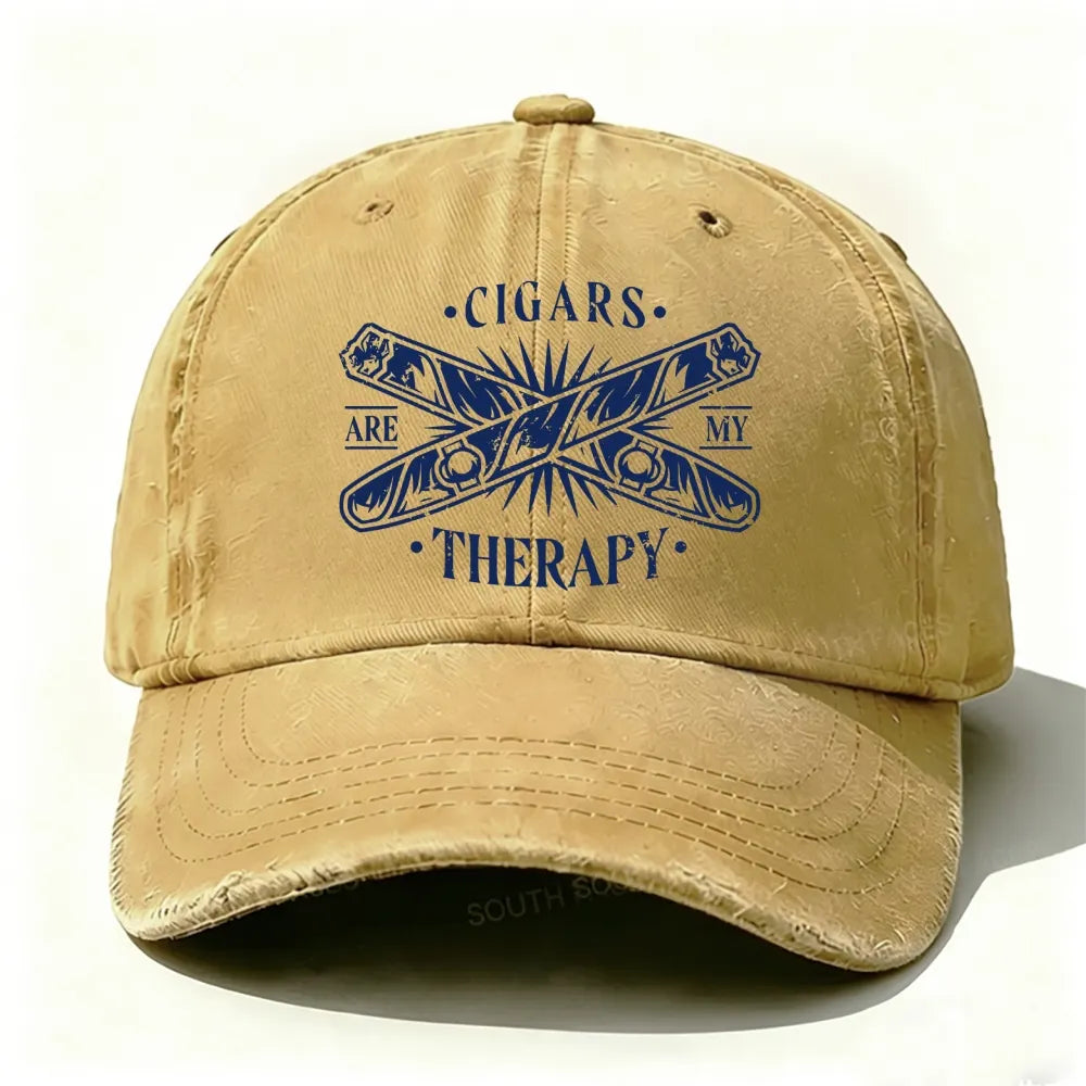 Cigars Are My Therapy Baseball Cap