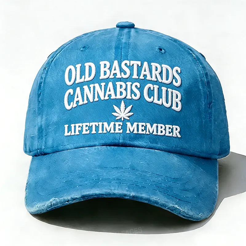 Old Bastards Cannabis Club Lifetime Member Embroidery Hat