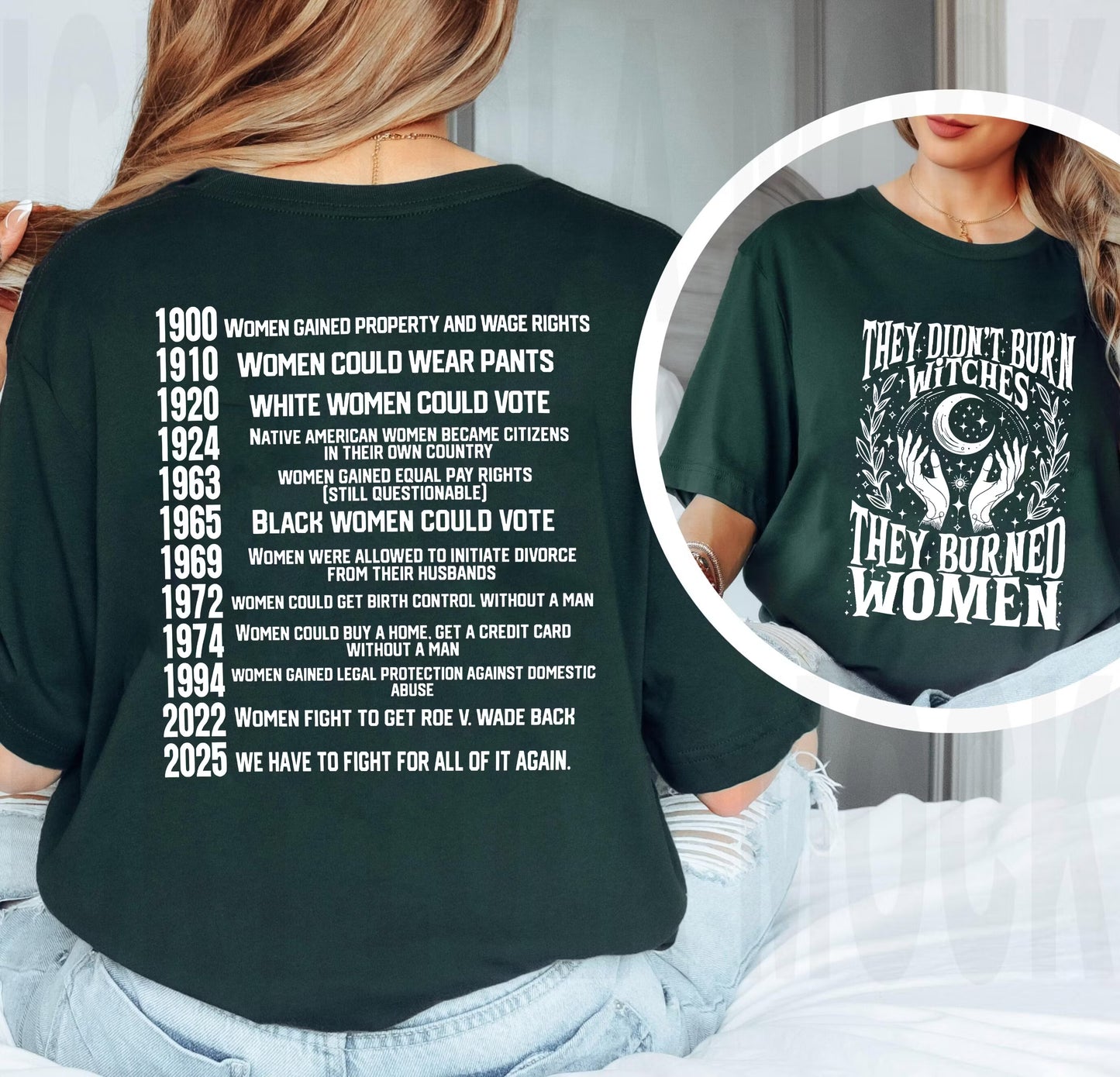 They Didn't Burn Witches They Burned Women Unisex T-shirt/Crewneck/Hoodie