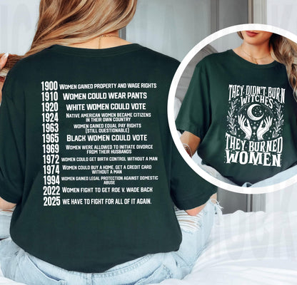 They Didn't Burn Witches They Burned Women Unisex T-shirt/Crewneck/Hoodie