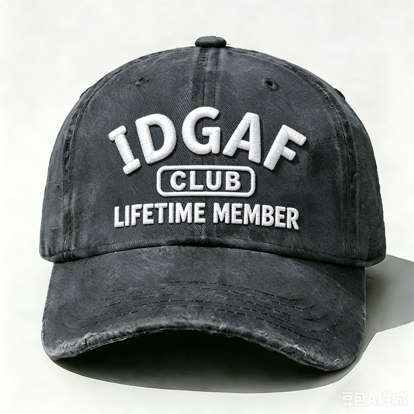 Embroidered  IDGAF Club Lifetime Member  Hat