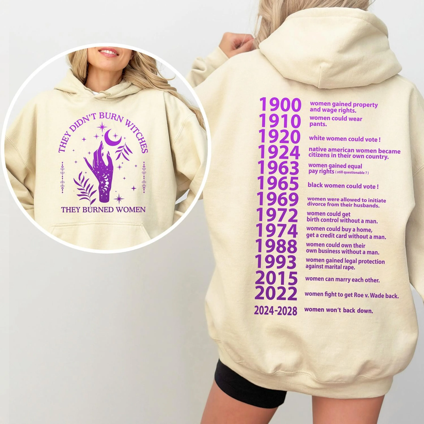 They Didn't Burn Witches They Burned Women Unisex T-shirt/Crewneck/Hoodie
