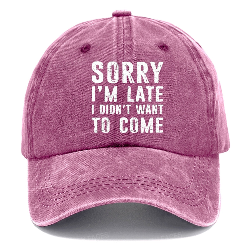 Sorry I'm Late. I Didn't Want To Come Funny Hats