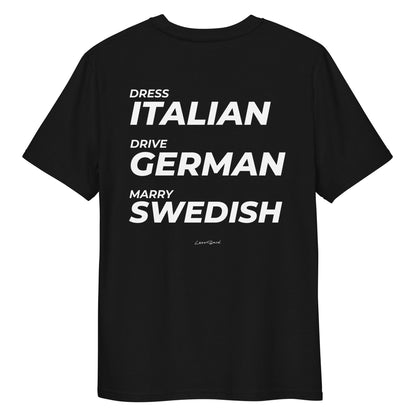 DRESS, DRIVE, MARRY SWEDISH